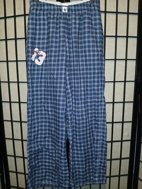 Hollister Navy and White Plaid Sleep Pants